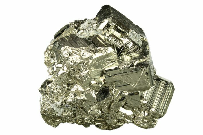 Gleaming Pyrite Crystal Cluster - Peru #271556